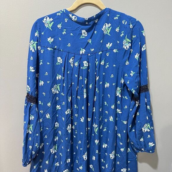 Matilda Jane Womens Blue Floral Flowy Dress M Day Tripping Boho Long Sleeve - Picture 13 of 15